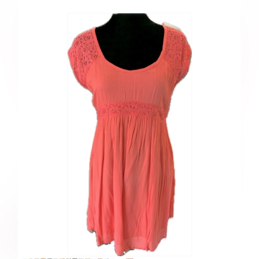 NWOT O’Neill orange short sleeved dress.